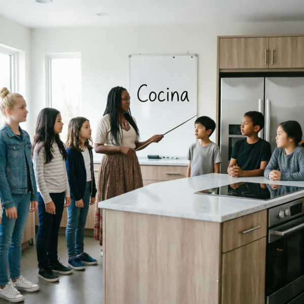 Teaching Spanish Home Words